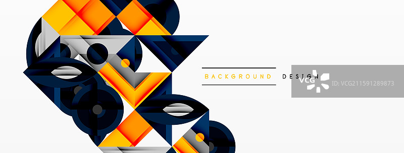 具有锐角的动态几何构图图片素材