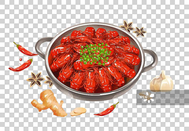 中国特色小吃美食 小龙虾图片素材