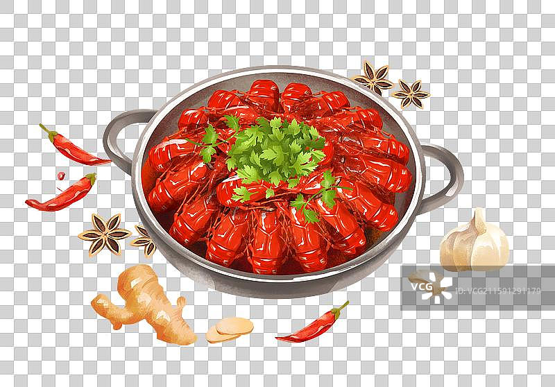 中国特色小吃美食 小龙虾图片素材