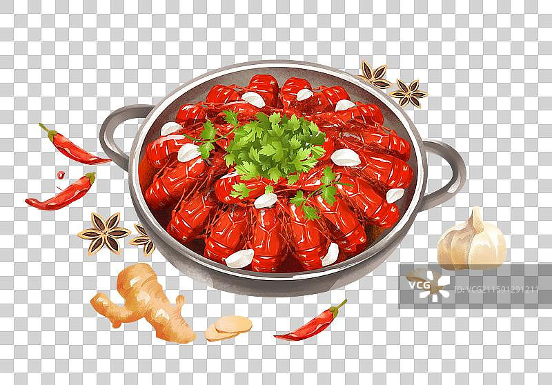 中国特色小吃美食 小龙虾图片素材