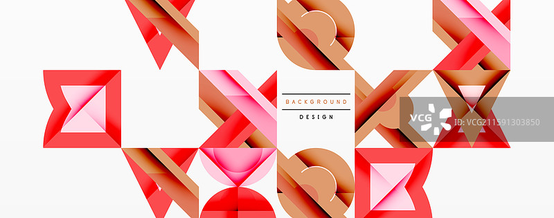 圆形、方形、线条的抽象背景图片素材