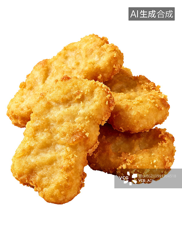 【AI数字艺术】酥脆的炸鸡块图片素材