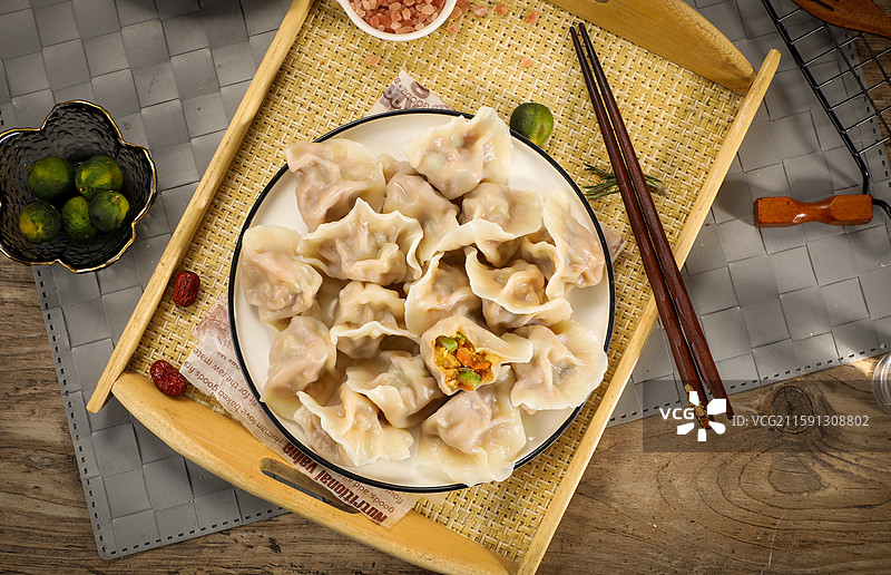 饺子西葫芦鸡蛋图片素材