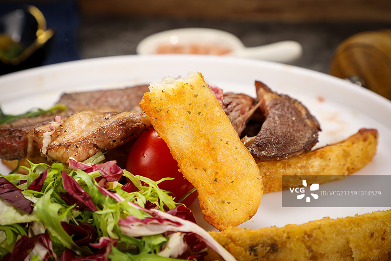 安格斯上脑牛排图片素材