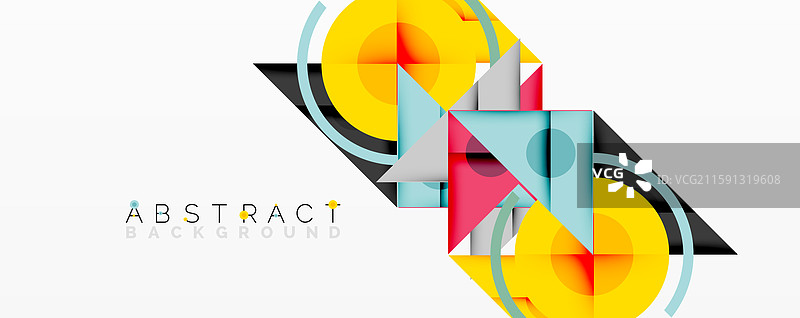 交错的抽象几何构图图片素材