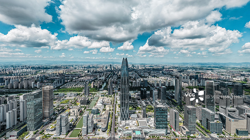 宁波中心东部新城高清4K航拍图片图片素材