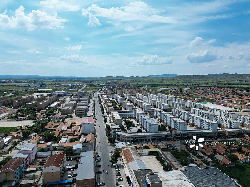 商都县 七台镇 南湖 东大井 航拍图片素材