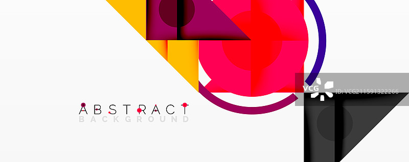 重叠的抽象几何构图图片素材