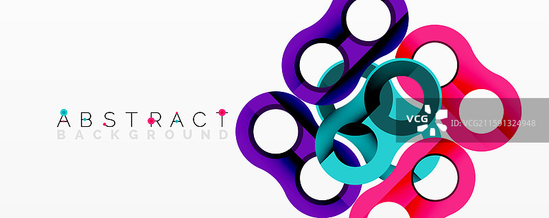 抽象几何图案与交错设计图片素材