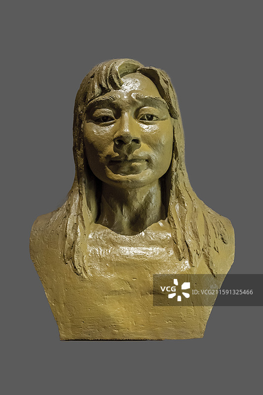 山西省临汾市博物馆：尧舜之族复原像（新石器时代，襄汾县陶寺遗址出土）图片素材