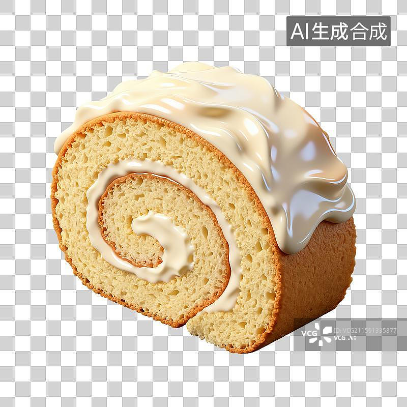 【AI数字艺术】3D瑞士卷图片素材