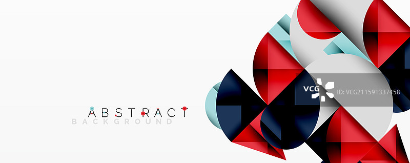 重叠的抽象几何艺术作品图片素材