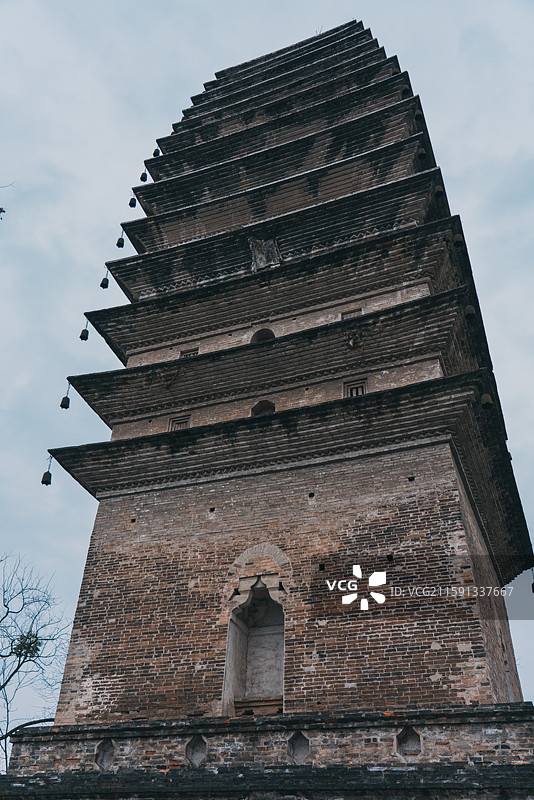乐山市凌云山灵宝塔图片素材