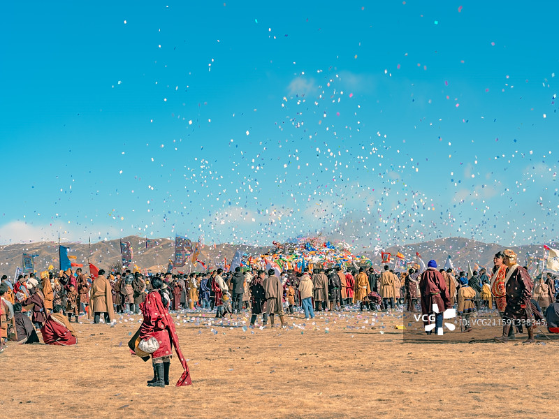 果洛达日狮龙宫大法会图片素材