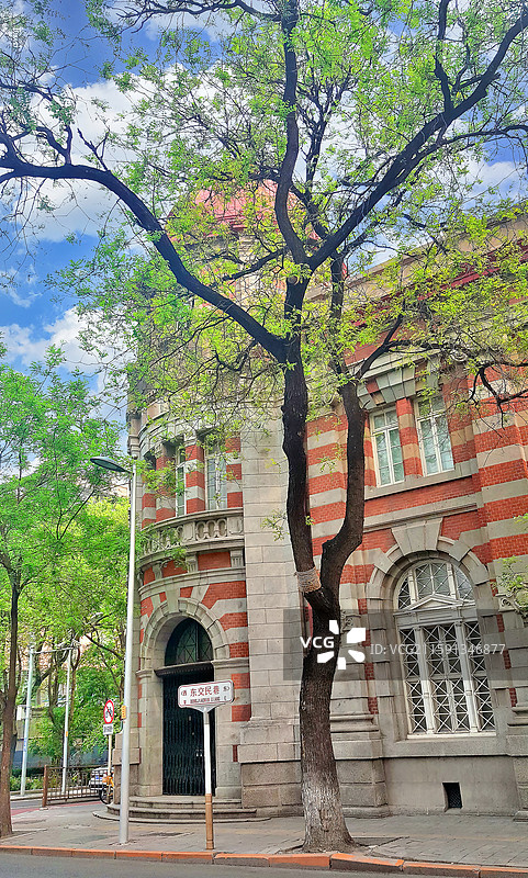 北京东交民巷使馆建筑群里的欧式城堡建筑现中国法院博物馆图片素材