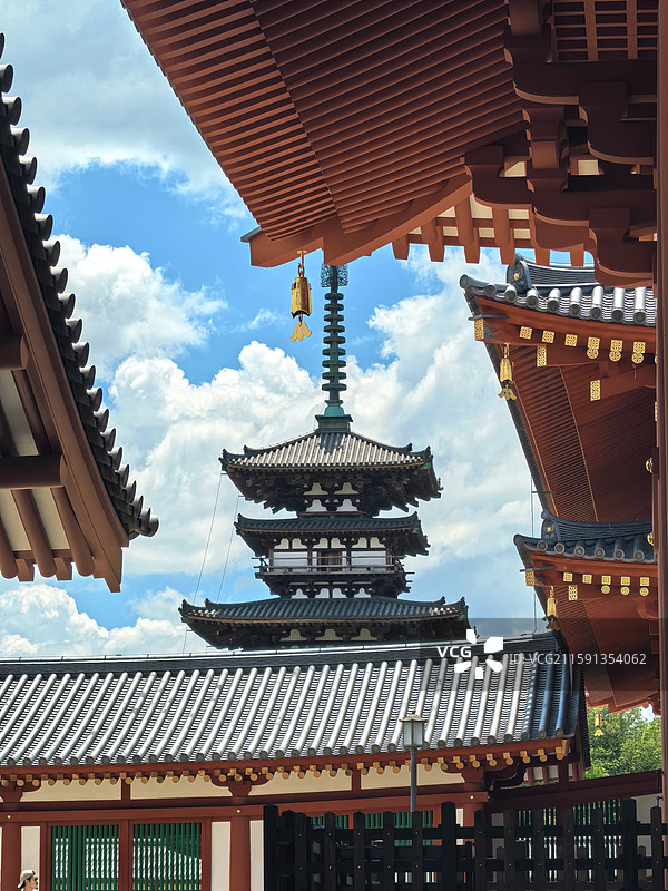 奈良药师寺塔图片素材