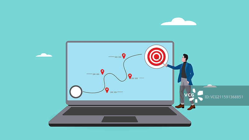 商业战略计划成功之路图片素材