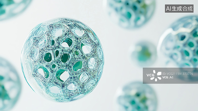 【AI数字艺术】细胞世界的微观奇观图片素材