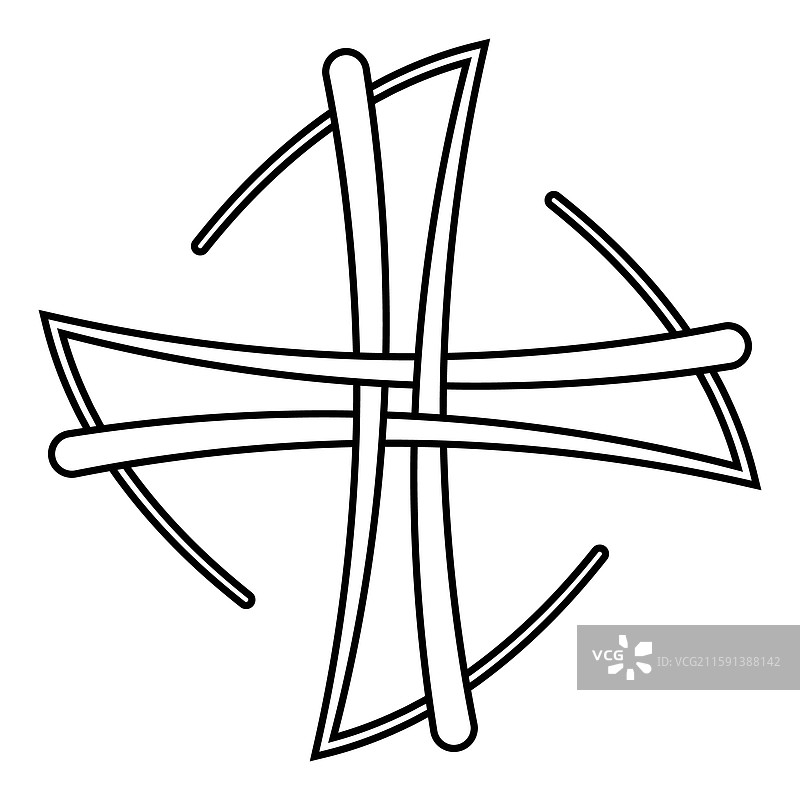 天体凯尔特十字架交织的和谐图片素材