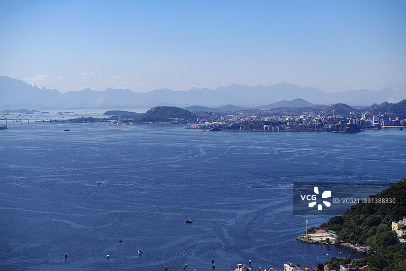 巴西里约热内卢瓜纳巴拉湾海边全景图片素材