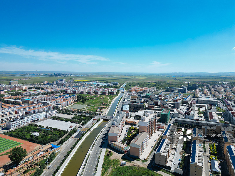 察哈尔右翼中旗 科布尔镇 东山公园 小北营 地标图片素材