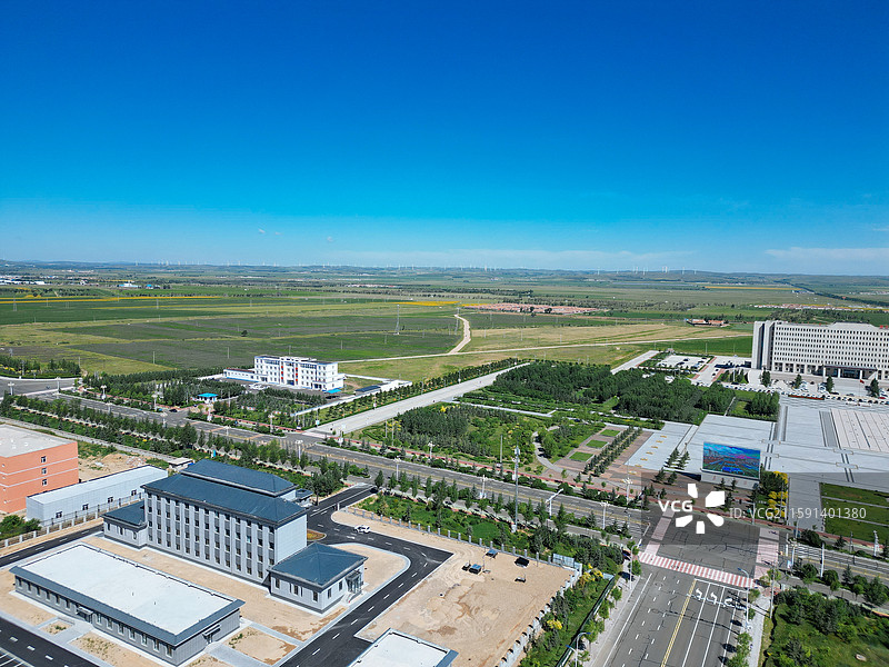 察哈尔右翼中旗 科布尔镇 东山公园 小北营 地标图片素材