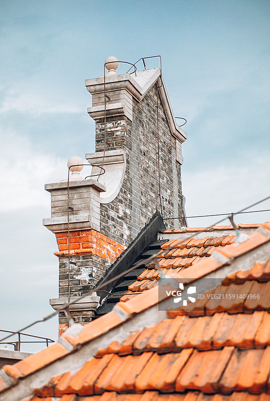 上海康定东路张爱玲故居建筑及室内陈列图片素材