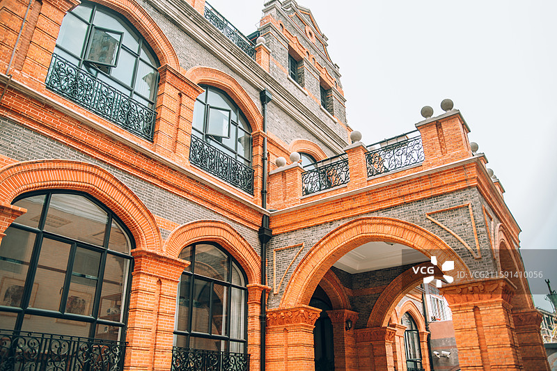 上海康定东路张爱玲故居建筑及室内陈列图片素材