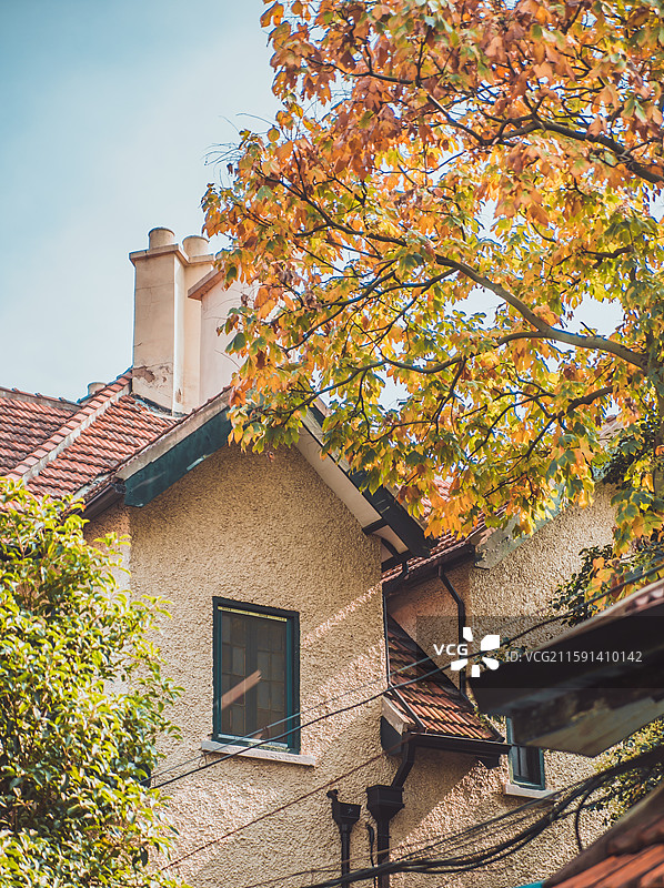 上海华山路蔡元培故居建筑及室内展览陈列图片素材