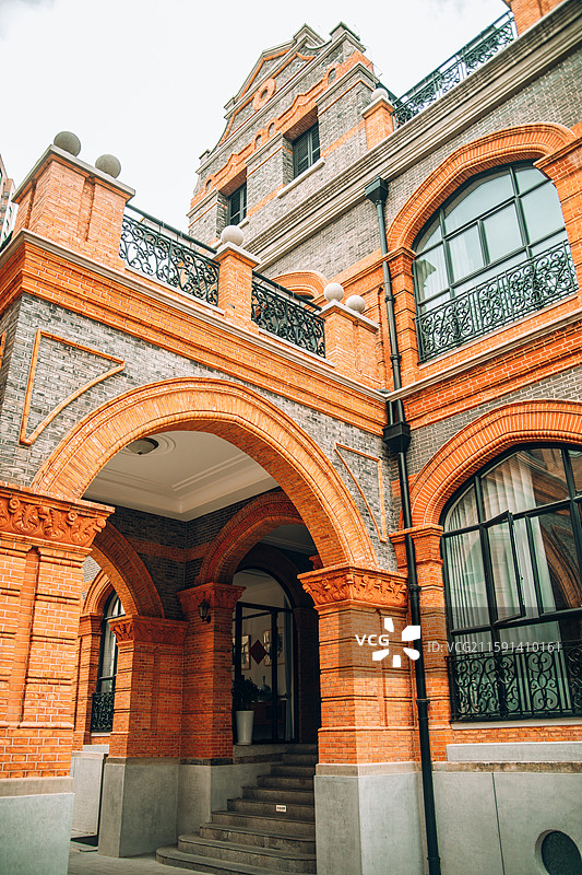 上海康定东路张爱玲故居建筑及室内陈列图片素材