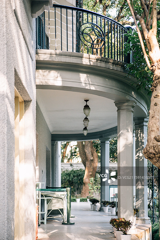 上海淮海中路宋庆龄故居建筑及室内陈列图片素材