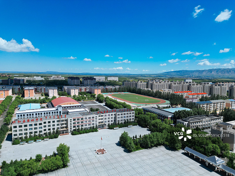 兴和县 黄花梁 迎宾公园 航拍 地标图片素材