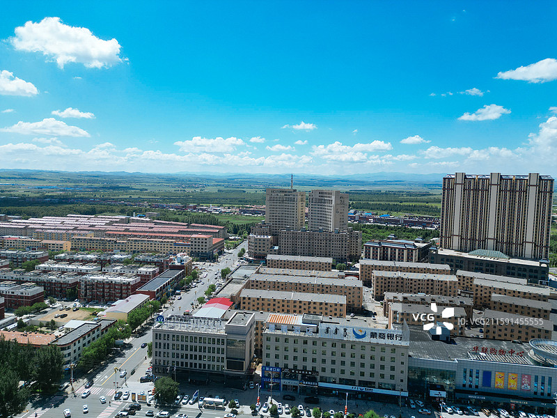 兴和县 黄花梁 迎宾公园 航拍 地标图片素材