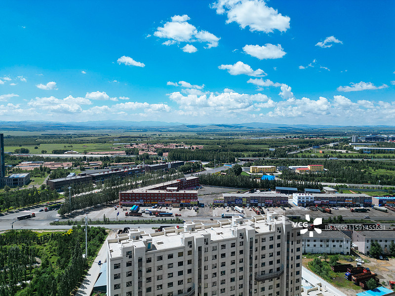 兴和县 黄花梁 迎宾公园 航拍 地标图片素材