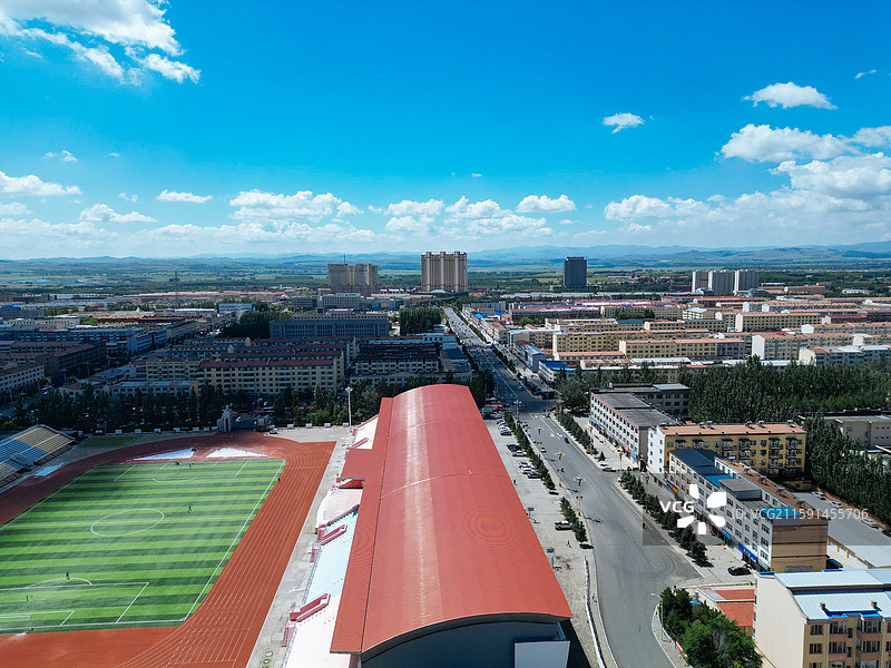 兴和县 黄花梁 迎宾公园 航拍 地标图片素材