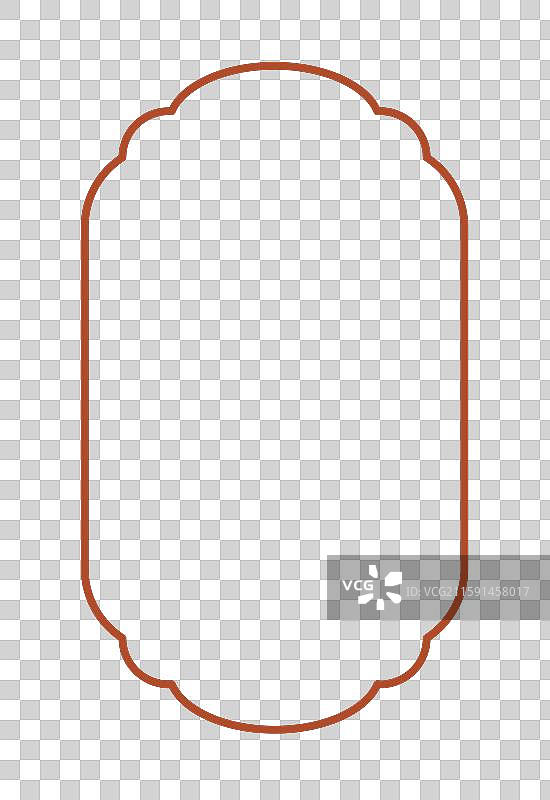 基础简约边框形状轮廓留白手绘商务插画元素图片素材