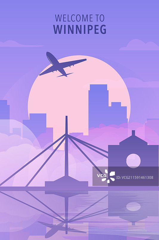 欢迎来到温尼伯，加拿大曼尼托巴省图片素材