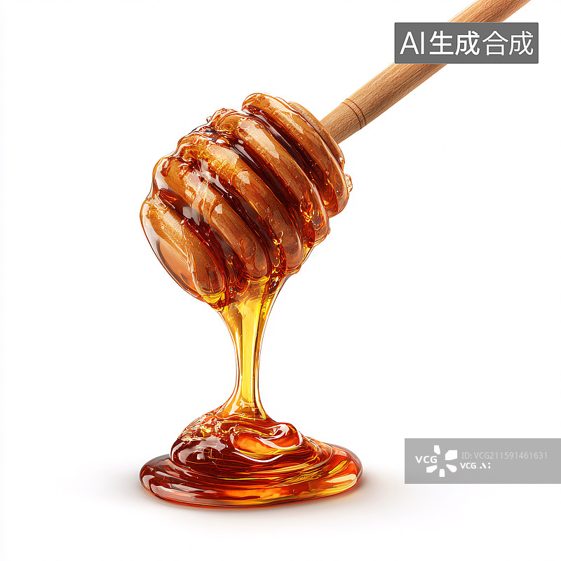 【AI数字艺术】蜂蜜的丝滑流动图片素材