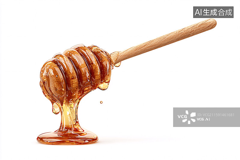 【AI数字艺术】蜂蜜的丝滑流动图片素材