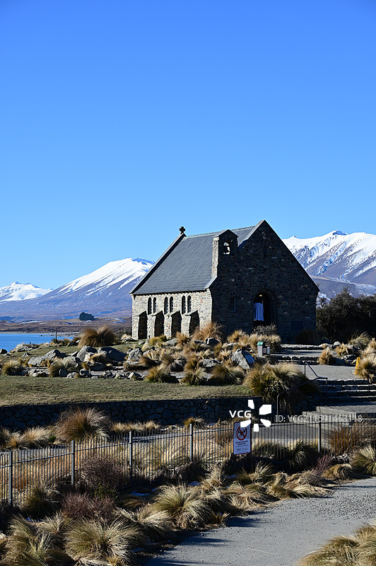 新西兰蒂卡波Lake Tekapo Lake McGregor图片素材