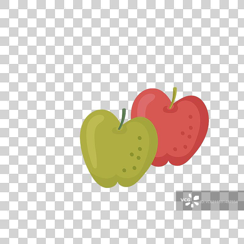 红绿苹果图片素材