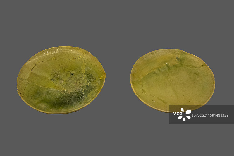 山西省太原市博物馆：青瓷盘【北齐（550—577年），太原市迎泽区王家峰村徐显秀墓出土】图片素材