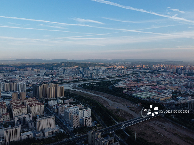 赤峰市 红山区 松洲公园 松山区 赤峰商厦 航拍 地标图片素材