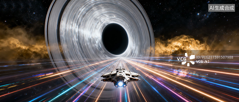 【AI数字艺术】太空银河系宇宙飞船图片素材