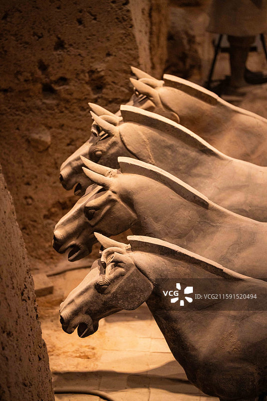 西安兵马俑三号坑图片素材