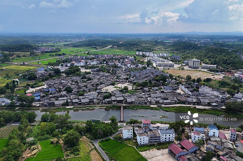 吉安渼陂古村图片素材