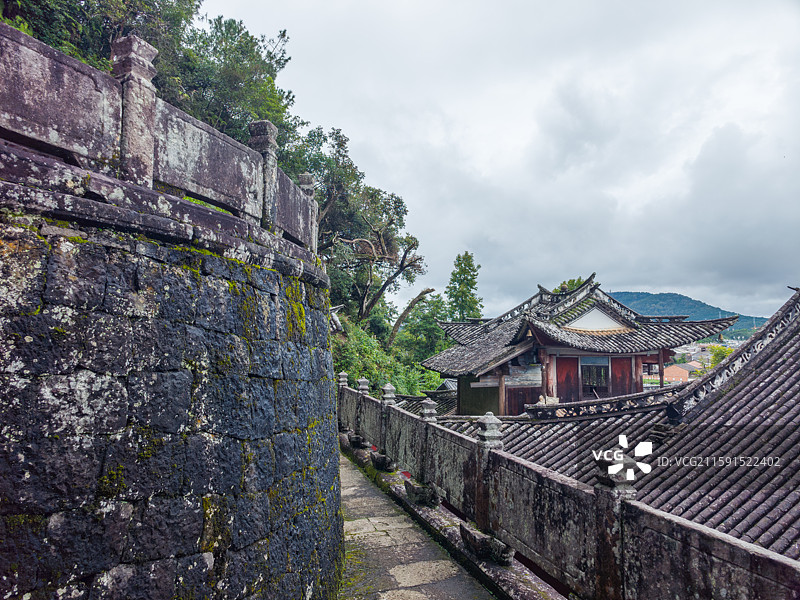 云南省保山市腾冲市绮罗古镇水映寺图片素材