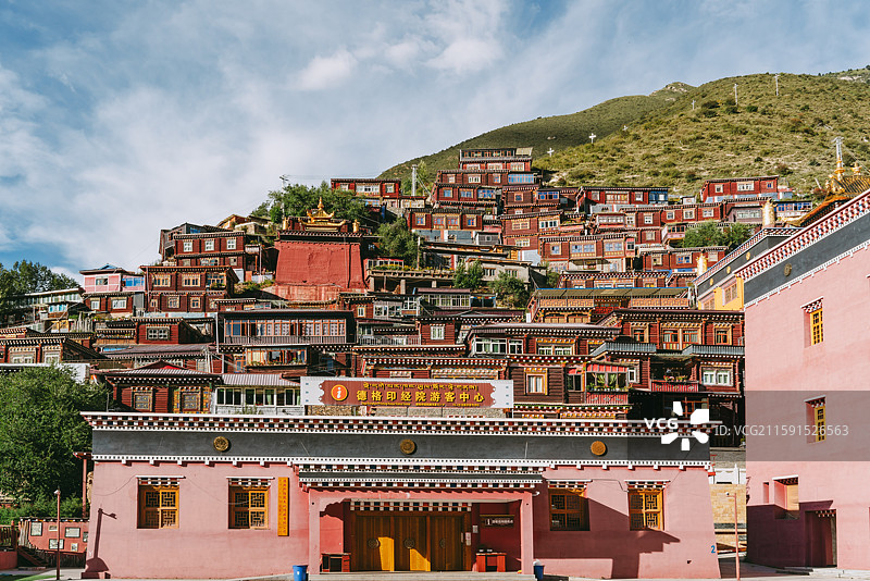 四川德格县德格印经院图片素材