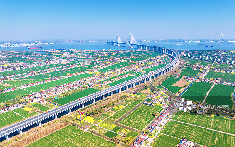 张家港锦丰镇沪苏通大桥图片素材