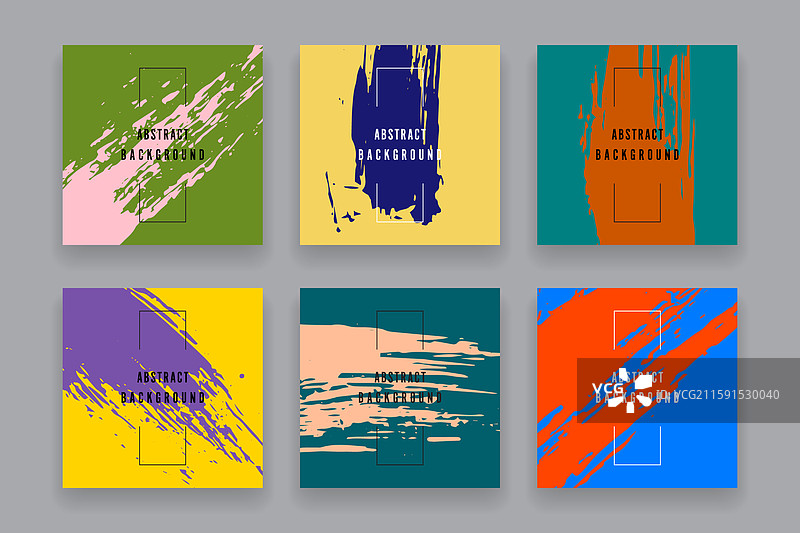 书籍封面模板，画笔笔触图片素材